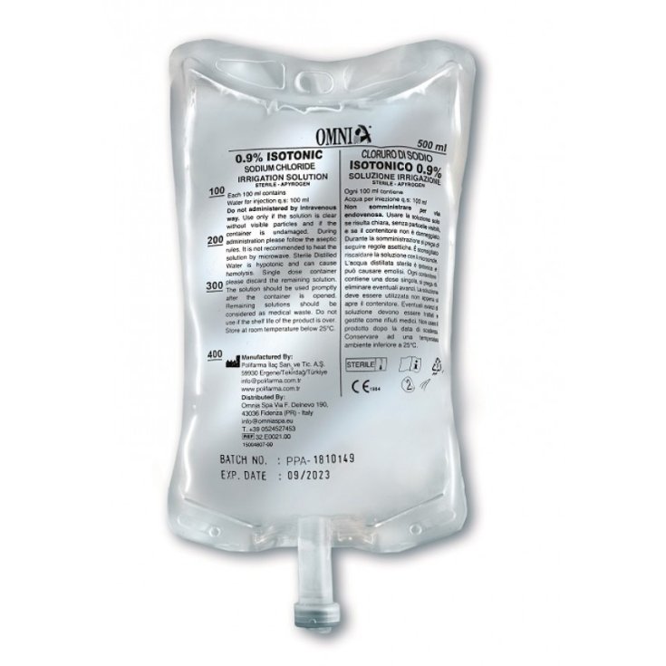 Sodio Cloruro 0,9% OMNIA&reg; 1LT Sacca Verticale