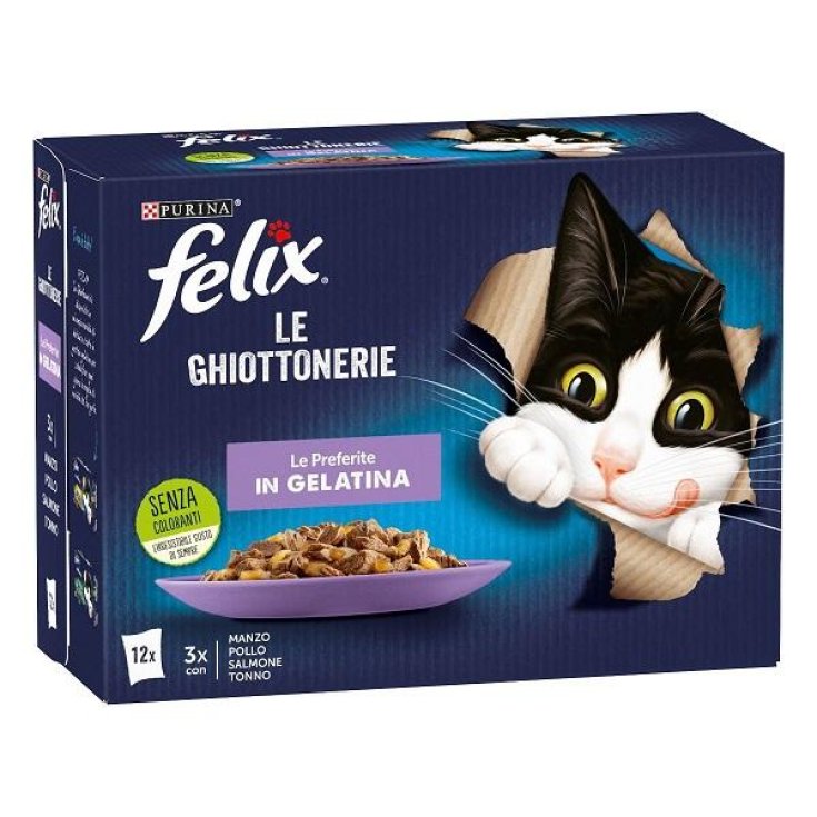 Felix Le Ghiottonerie Le Preferite In Gelatina Purina 12x85g