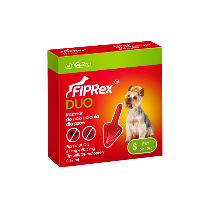 Fiprex Duo S 2-10kg Cani VetAgro 1 Pipetta