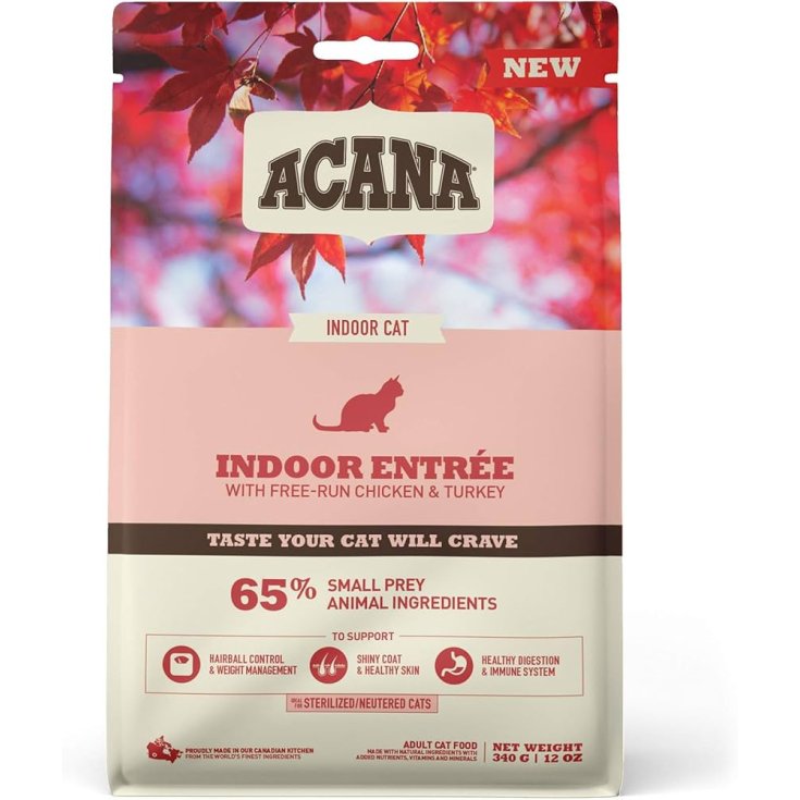 INDOOR ENTR&Eacute;E CAT ACANA 340G NP
