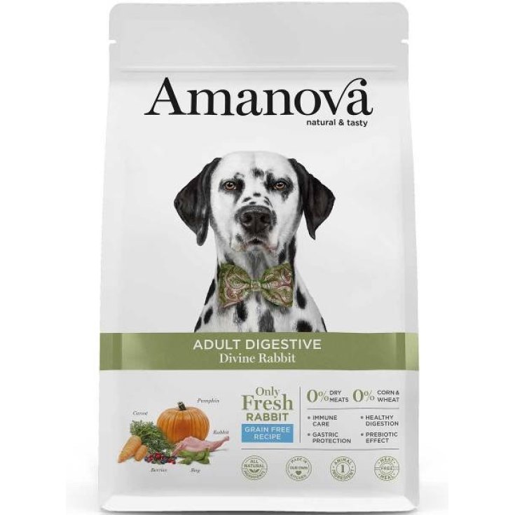 Crocchette Adult Digestive con Coniglio Amanova 10Kg