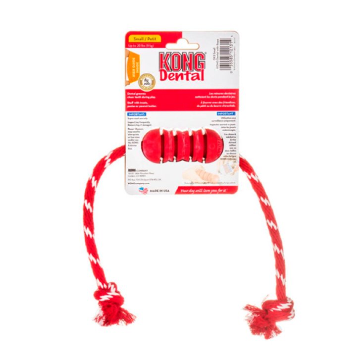 Kong Dental With Rope Small Kong 1 Pezzo