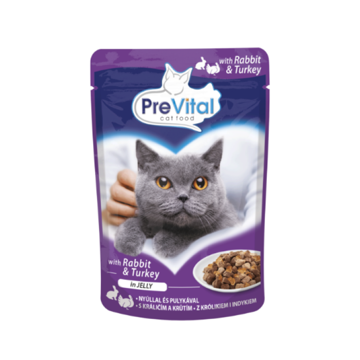 Pouch Coniglio/Tacchino PreVital 100g