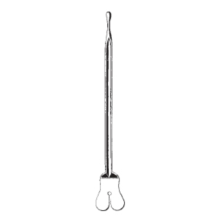Sonda Scanalata Bottonuta 14cm Foschi 1 Pezzo