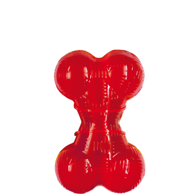 Playstrong Gomma Osso 4.5" Rosso GIMBORN