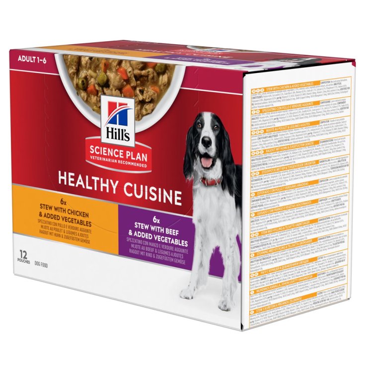 Science Plan Healthy Cuisine Medium & Large Hill's 12x90g Multipack