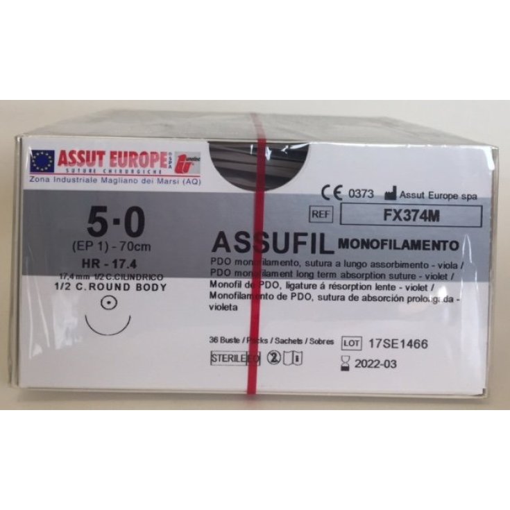 Assufil Ago Cilindrico 17,4mm Assut Europe 36 Buste