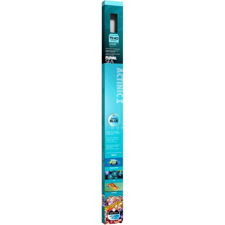 HO Marine 24W Reef Life Spectrum T5 Fluval 1 Pezzo