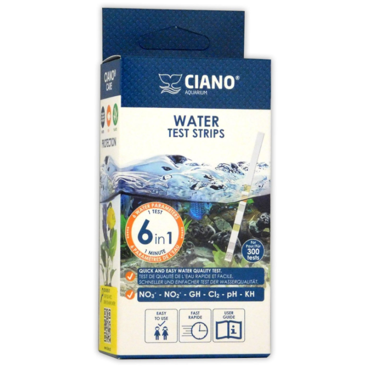 Water Test Strips 6 in 1&nbsp;Ciano&reg; 300 Strisce