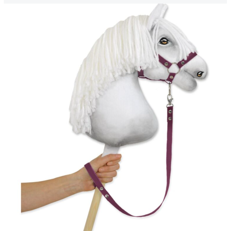 Guinzaglio In Fettuccia Prugna Per Hobby Horse 1 Pezzo