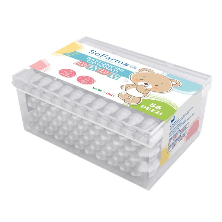 Sofarmapi&ugrave; Bastoncini Cotonati Baby 56 Pezzi