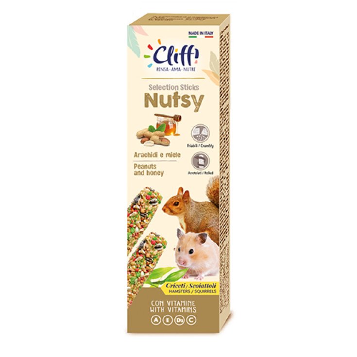 Nutsy Sticks Criceti E Scoiattoli Con Arachidi Cliffi 110g