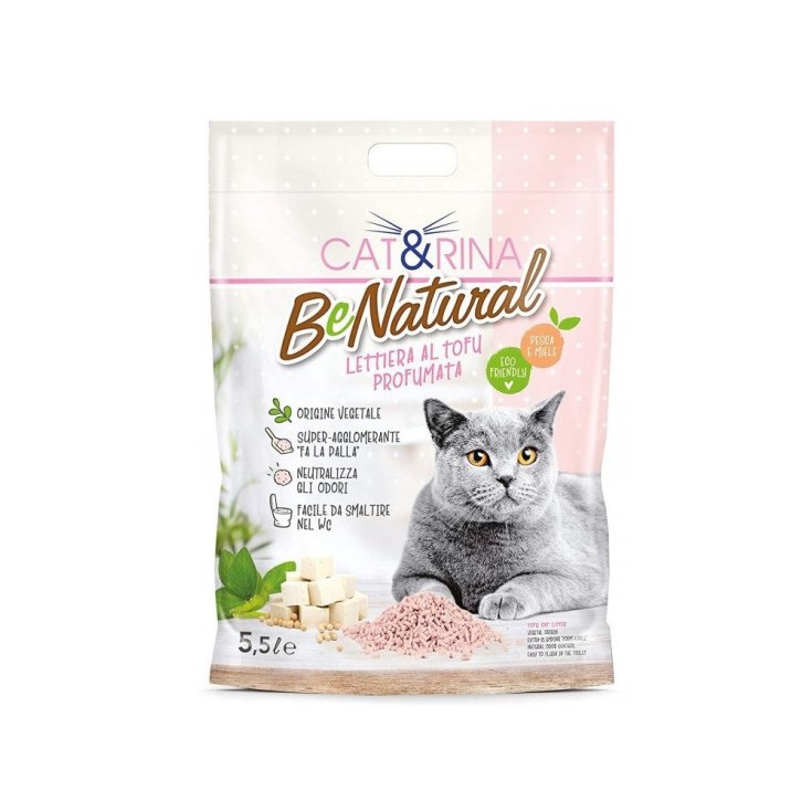 Lettiera al Tofu Profumata Cat&Rina BeNatural 5,5 Litri