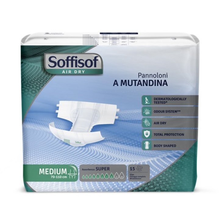 Soffisof Air Dry Pannoloni A Mutandina Super M 15 Pezzi