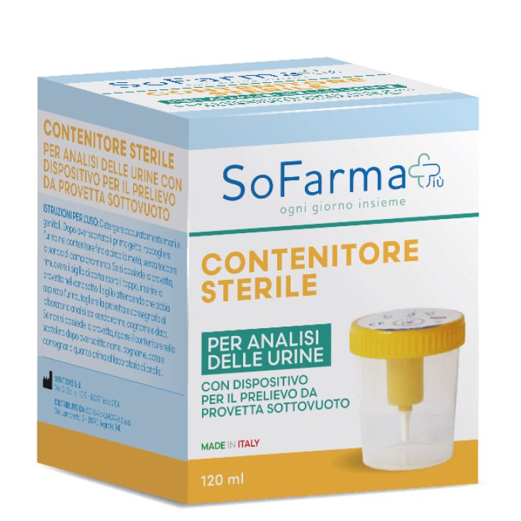 Sofarmapiù Contenitore Sottovuoto Per Urine 120ml Sofarmapiù Contenitore Sottovuoto Per Urine 120ml