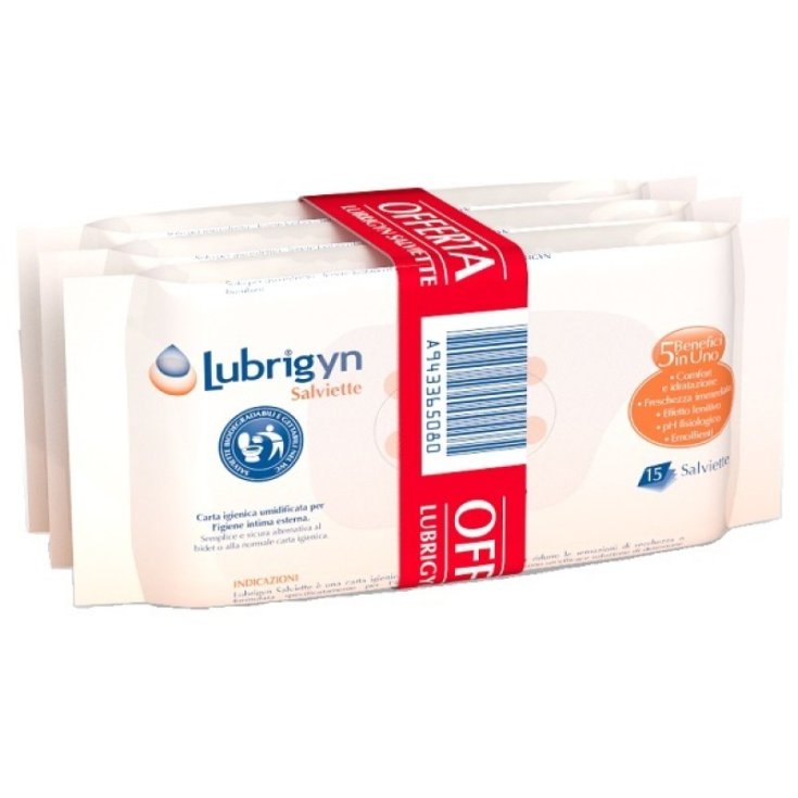 Lubrigyn&reg; Salviette Uniderm 3X15 Pezzi