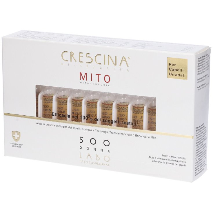 Crescina Ri-Crescita Mito 500 Donna Labo 10+10 Fiale