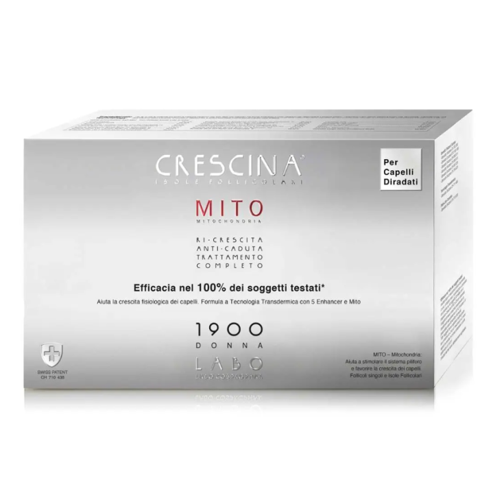 Crescina Isole Follicolari Mito 1900 Donna Labo 10+10 Fiale
