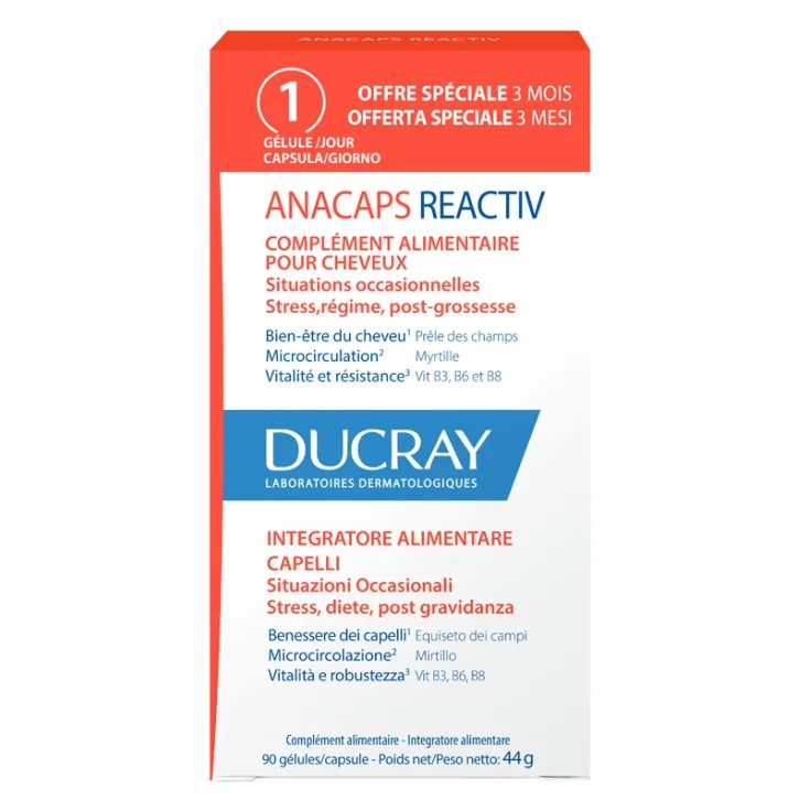 ANACAPS REACTIV GEL 90U DUCRAY 90 Capsule