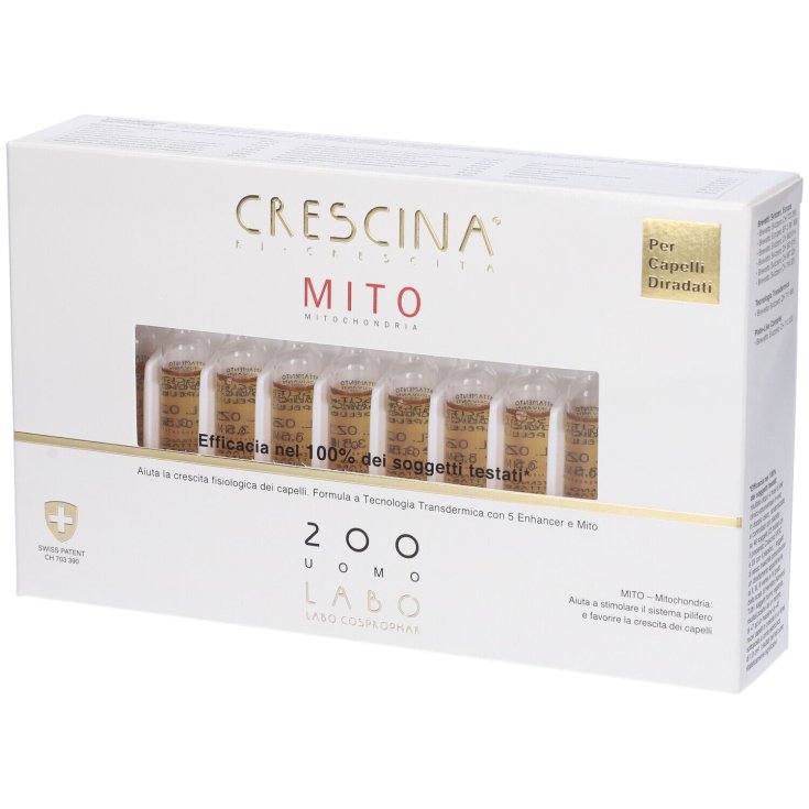 Crescina Ri-Crescita Mito 200 Uomo Labo 20 Fiale