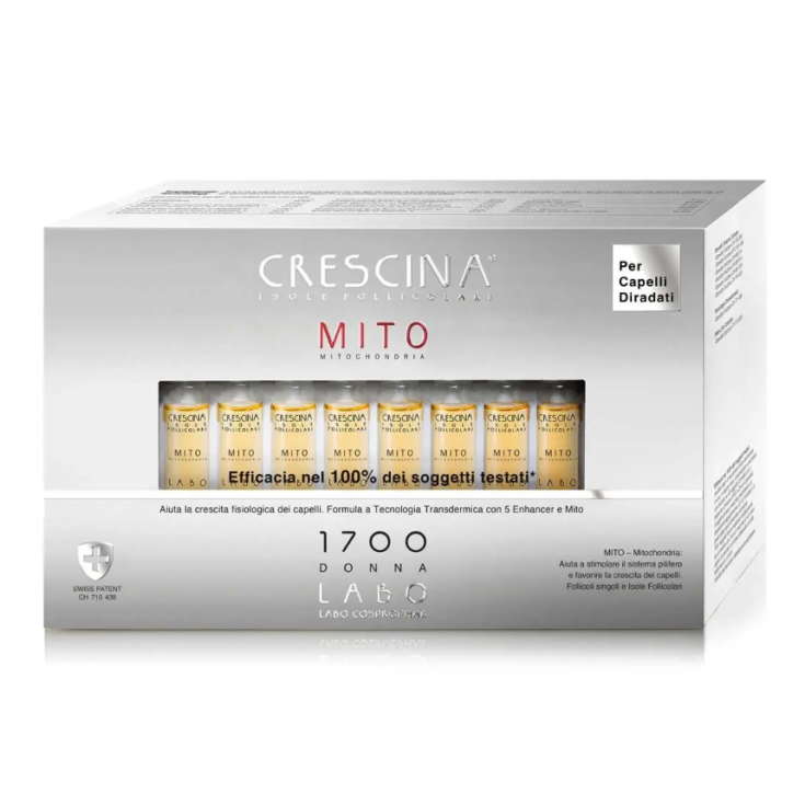 Crescina Isole Follicolari Mito 1700 Donna Labo 20+20 Fiale