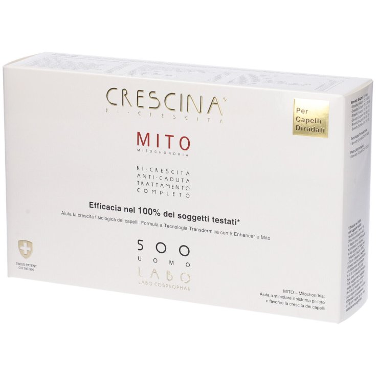 Crescina Ri-Crescita Mito 500 Uomo Labo 10+10 Fiale