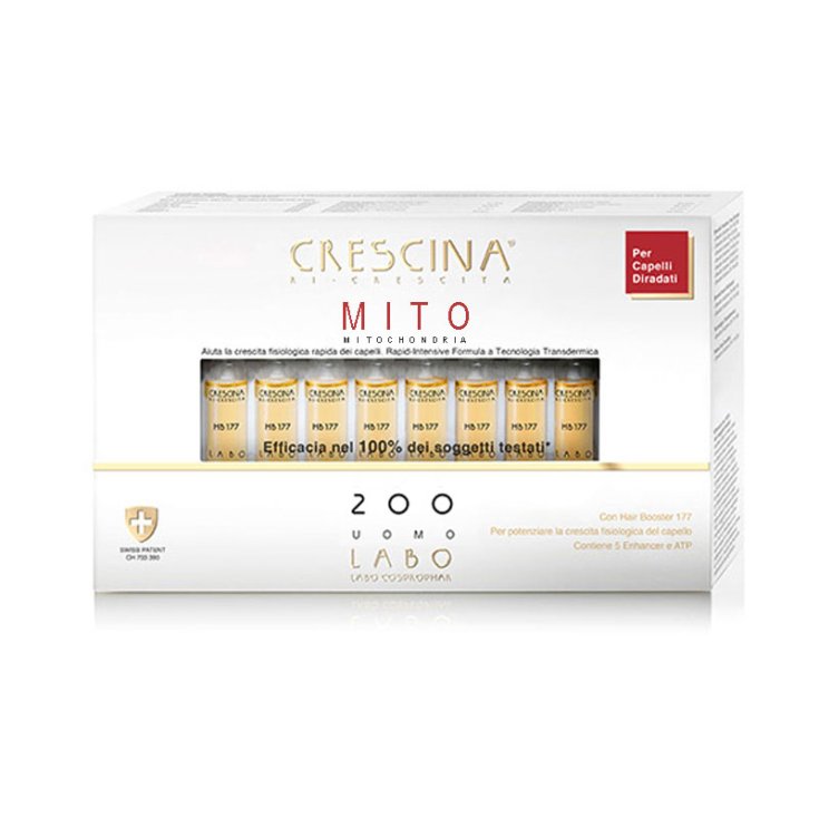 Crescina Ri-Crescita Mito 200 Uomo Labo 10+10 Fiale