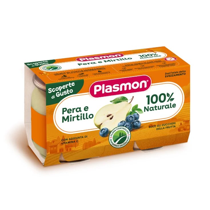 Omogeneizzato Pera E Mirtillo Plasmon&reg; 2 Pezzi