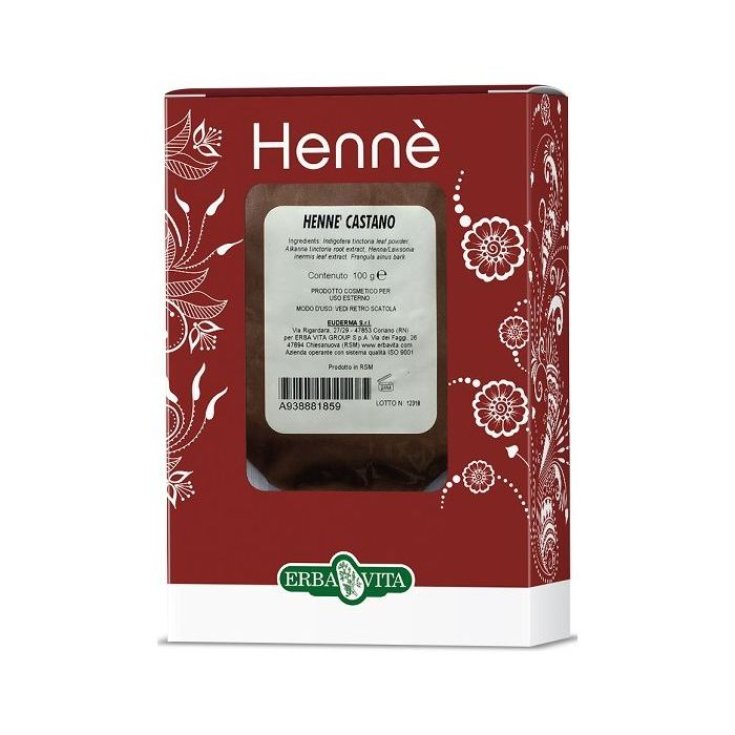 Henne Colorante Capelli Castano ERBA VITA 1kg