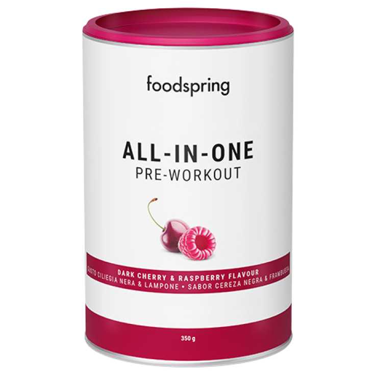 All-in-One Pre-Workout Ciliegia foodspring® 350g All-in-One Pre-Workout Ciliegia foodspring® 350g