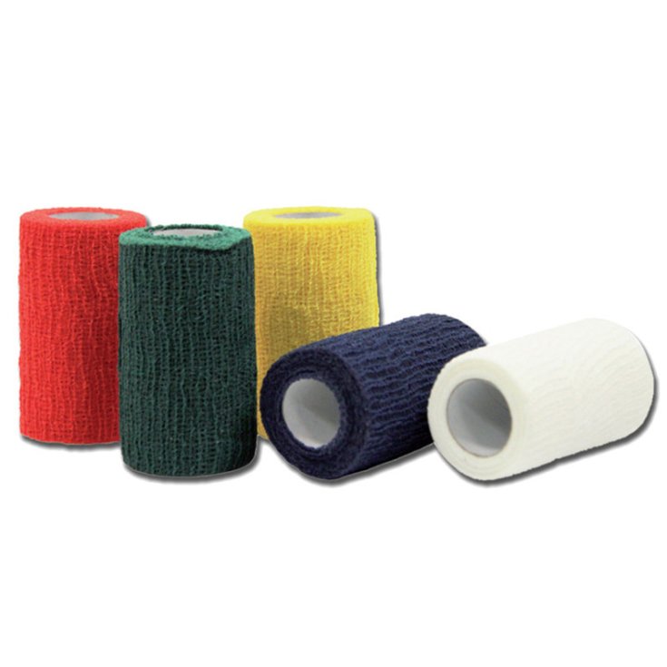 Benda Elastica Coesiva 4mx6cm Rossa 10 Pezzi