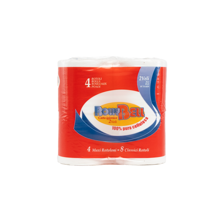 Carta Igienica Rossa Super RollyBell 4 Rotoli