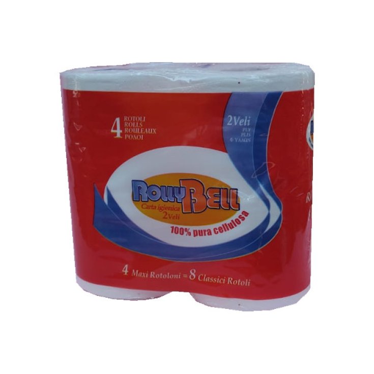 RollyBell Carta Igienica Blu 4 Rotoli