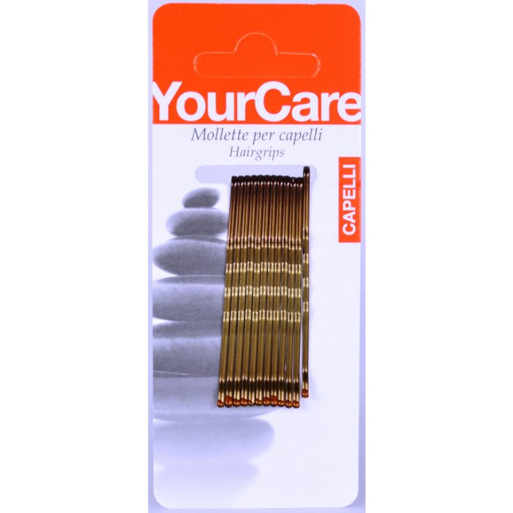 Yourcare&reg; 12 Mollette Per Capelli Colore Castano 2 5"