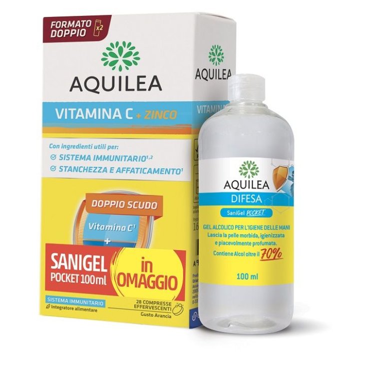 Vitamina C e&nbsp;Zinco +&nbsp;Sanigel Pocket AQUILEA