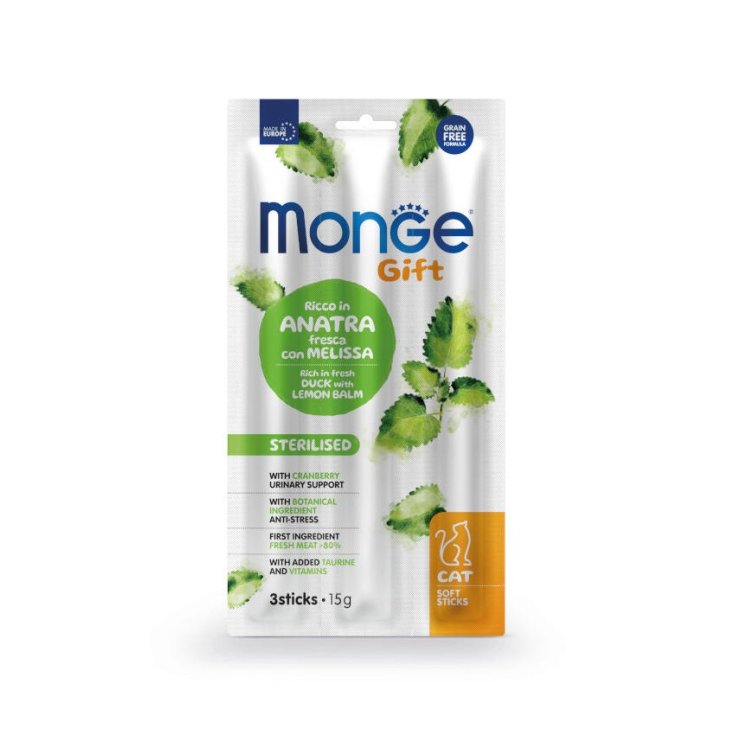 Sterilised Gatto Ricco In Anatra Fresca Monge&reg; Gift 15g