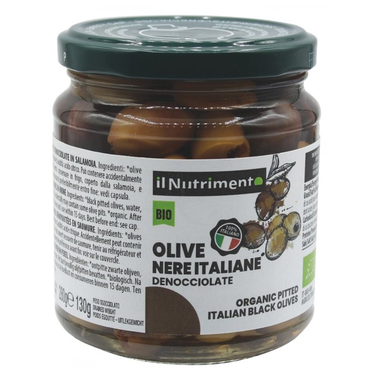 Il Nutrimento Olive Denocciolate Nere 280g