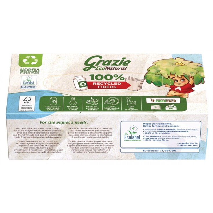 Grazie Natural Fazzoletti 80 Pezzi