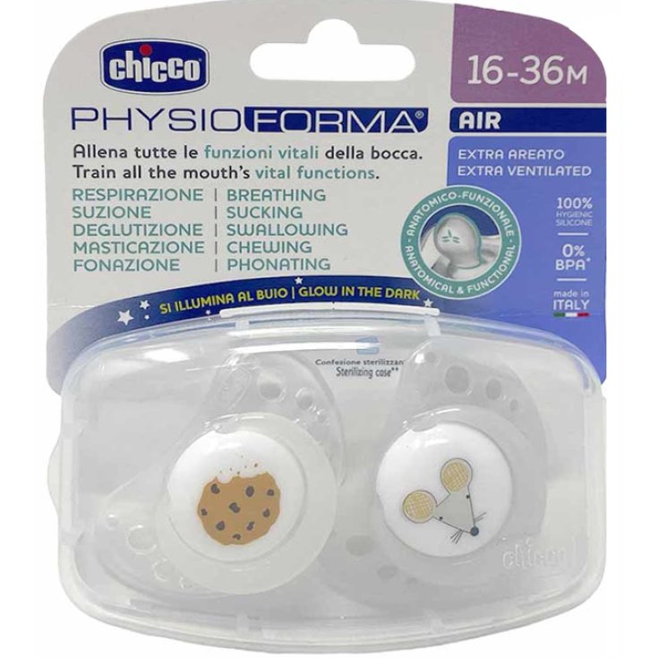 Physioforma&reg; Air Succhietto Luminoso Grigio 16-36m Chicco&reg; 2 Pezzi
