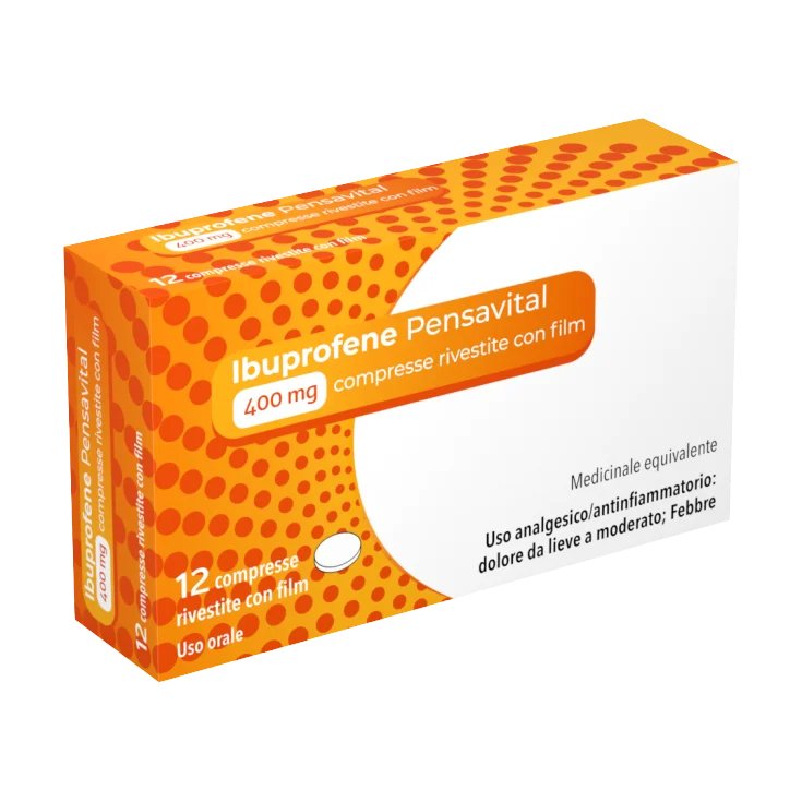 Ibuprofene Pensavital 12 Compresse 400mg Ibuprofene Pensavital 12 Compresse 400mg