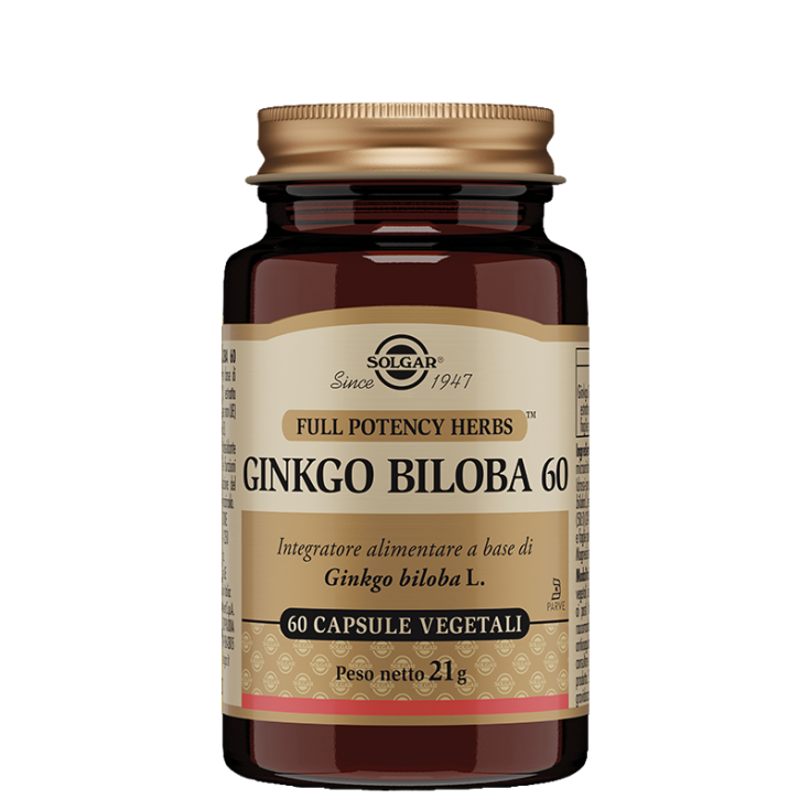 Ginkgo Biloba 60 Solgar&reg; 60 Capsule Vegetali