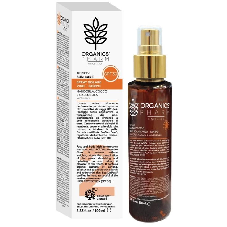 Spray Solare Spf30 Organics Pharm&reg; 100ml