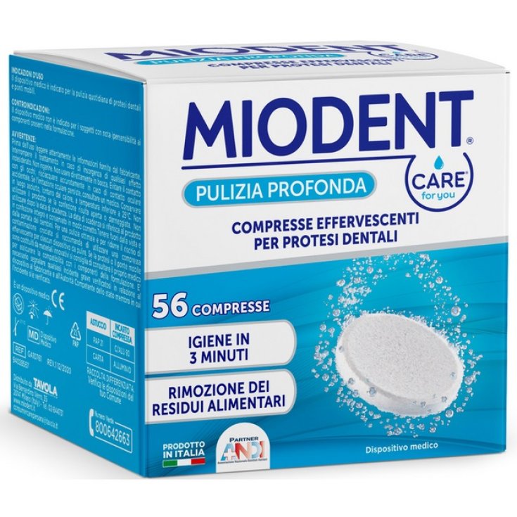 Miodent Compresse Igienizzanti 56 Compresse Effervescenti