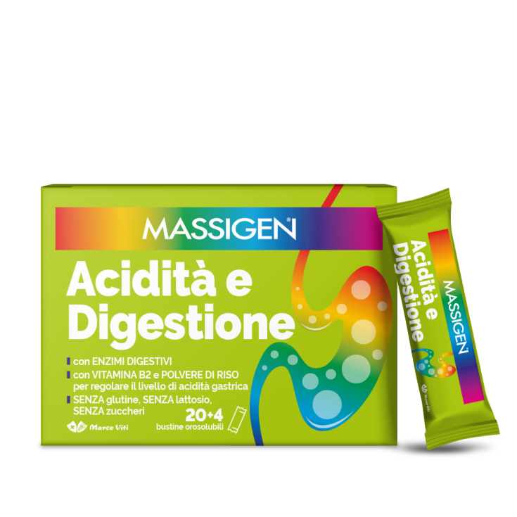 Massigen&reg; Acidit&agrave; E Digestione Marco Viti 24 Stick Orosolubili