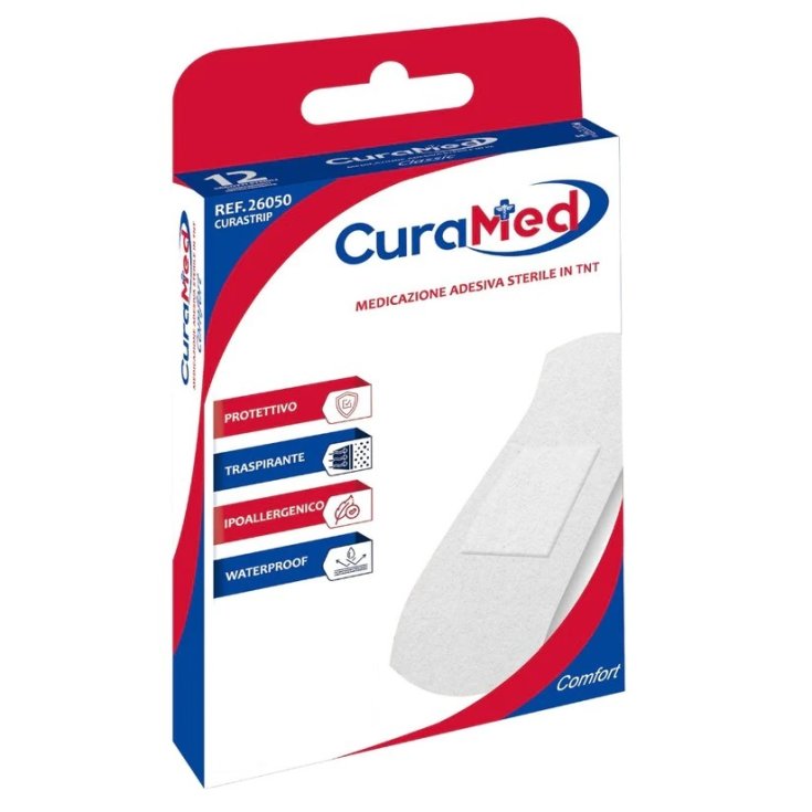 Curastrip Comfort Cerotto in TNT 19x72cm CuraMed 12 Pezzi