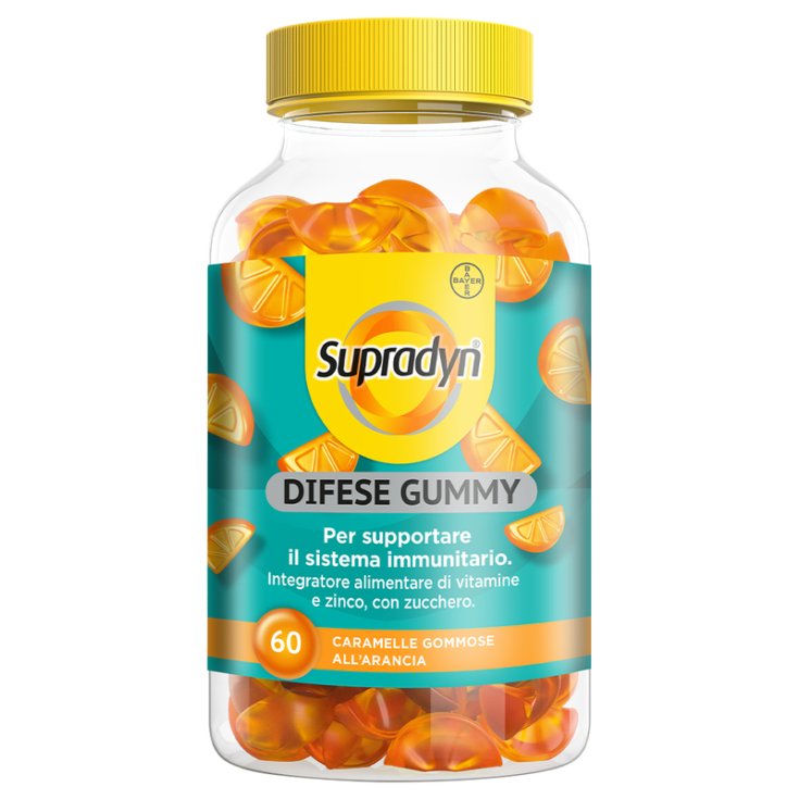 Supradyn Difese Gummy Vitamina C Vitamina D e Zinco 60 Caramelle Supradyn Difese Gummy Vitamina C Vitamina D e Zinco 60 Caramelle