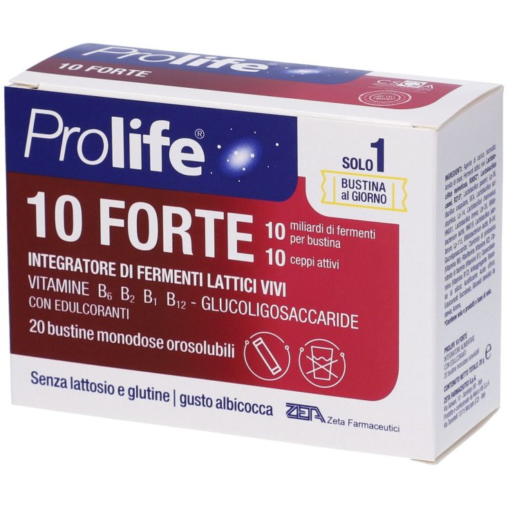 Prolife&reg; 10 Forte Zeta Farmaceutici 20 Bustine Monodose Orosolubili