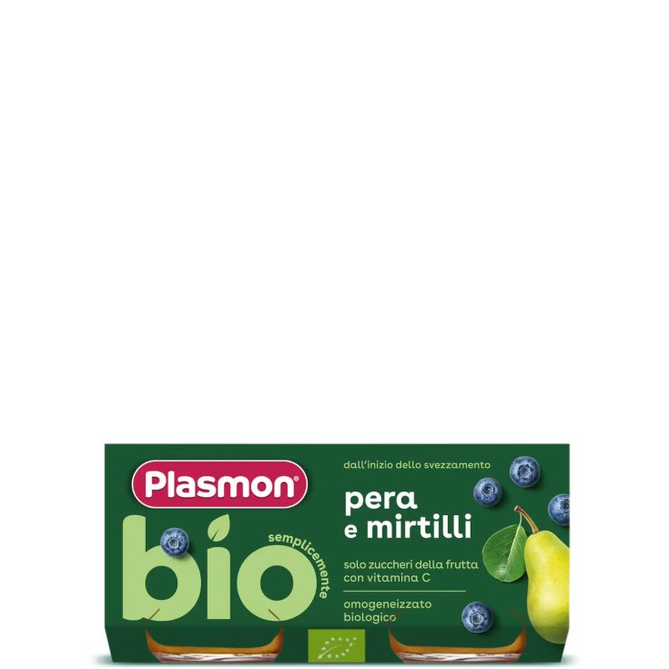 Pera E Mirtilli Bio Plasmon 2 Pezzi