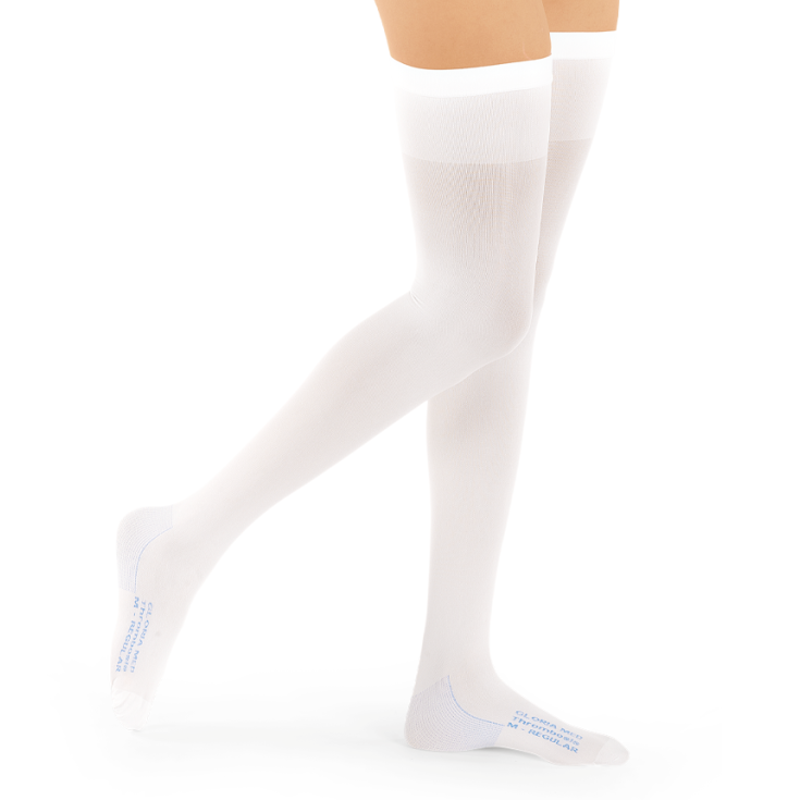 Autoreggenti Thrombosis 18 Punta Ispezionabile XXXL Corto Gloria Med 1 Pezzo