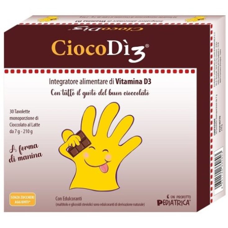 CiocoD&igrave;3 Pediatrica 30 Tavolette Al Cioccolato